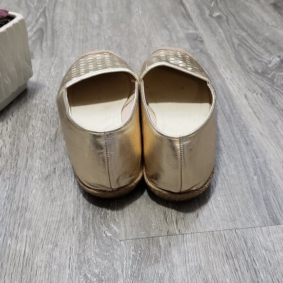 Wanted * Linea Gold Espadrilles * Sz 8.5 - Picture 3 of 9